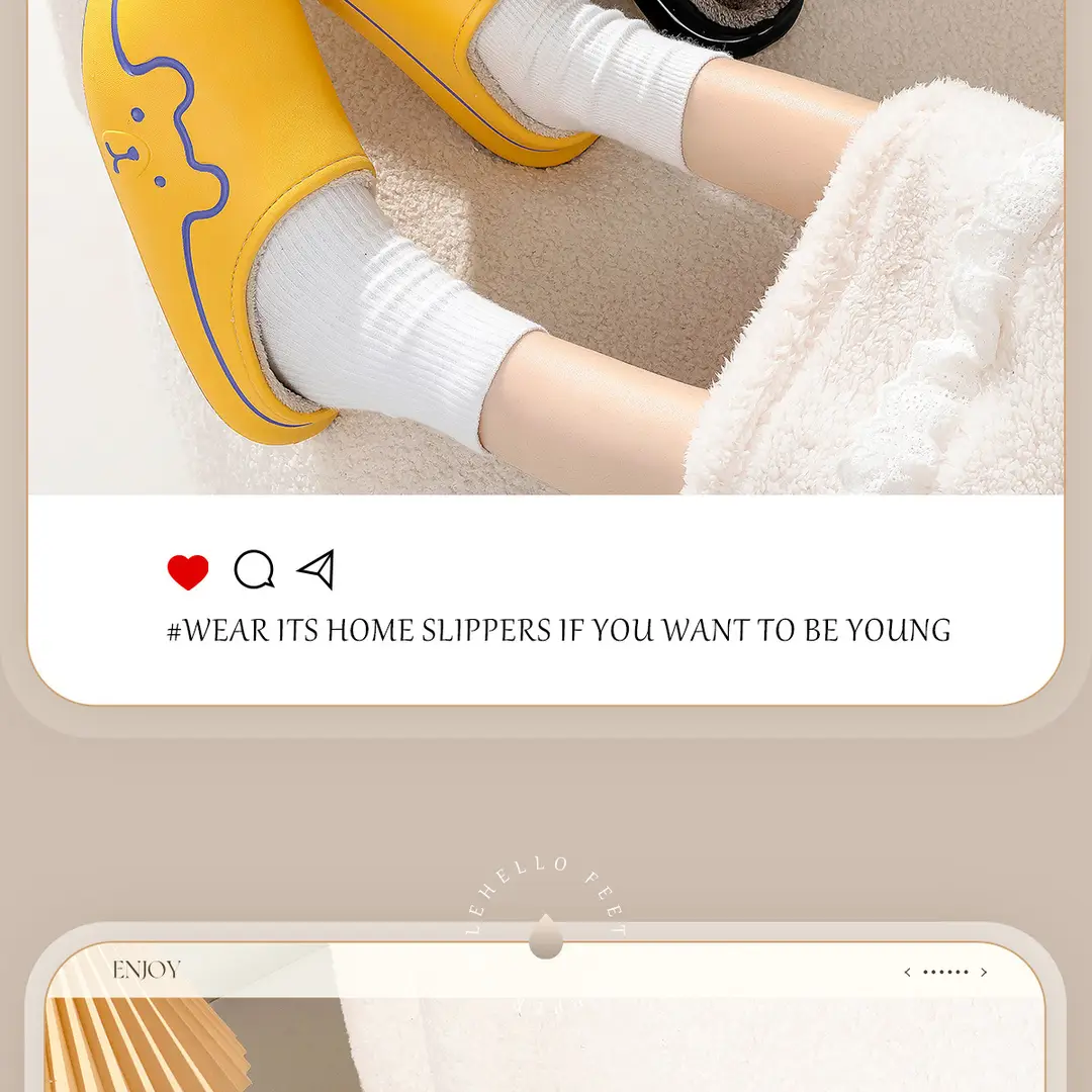 Jialiya Waterproof Cotton Slippers for Women, Winter Indoor Home Fleece-Lined Warm Slippers with a Soft Cushioning Feel, Non-Slip Couple Cotton Slippers for Men — feature 16