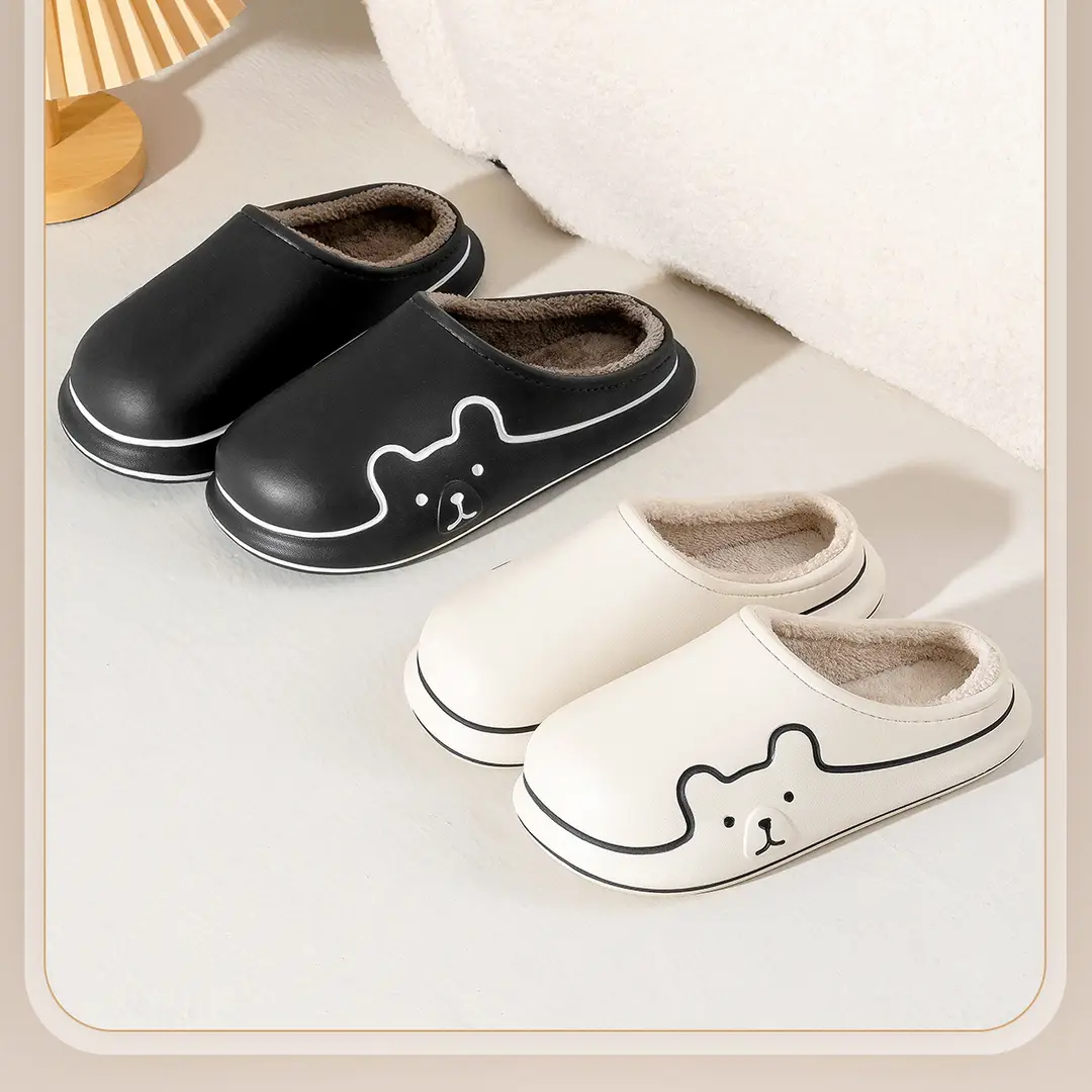 Jialiya Waterproof Cotton Slippers for Women, Winter Indoor Home Fleece-Lined Warm Slippers with a Soft Cushioning Feel, Non-Slip Couple Cotton Slippers for Men — feature 17