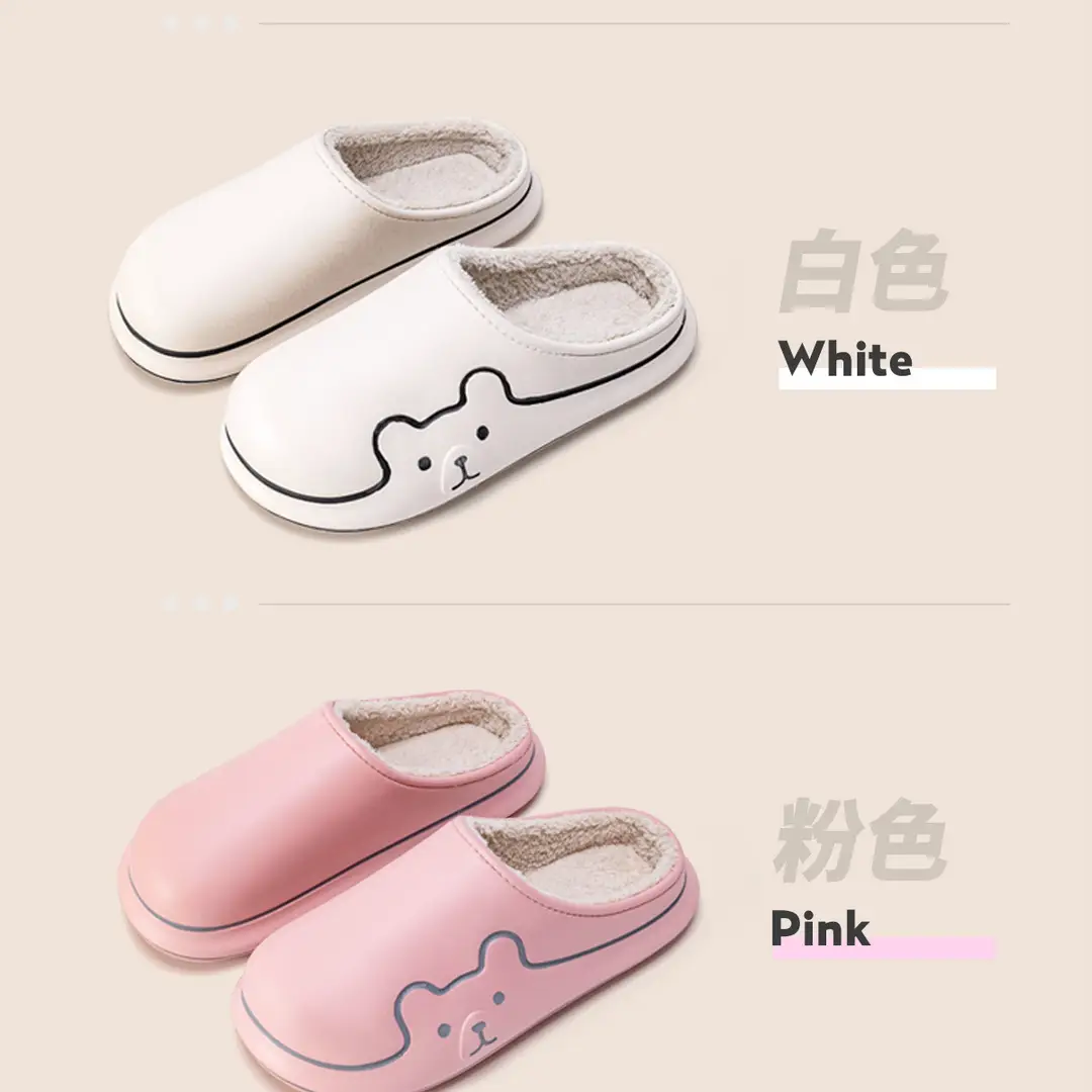 Jialiya Waterproof Cotton Slippers for Women, Winter Indoor Home Fleece-Lined Warm Slippers with a Soft Cushioning Feel, Non-Slip Couple Cotton Slippers for Men — feature 21