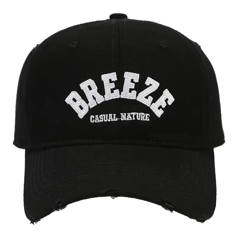 Spring & Autumn New Style Black Curved Brim Cap - Image 12