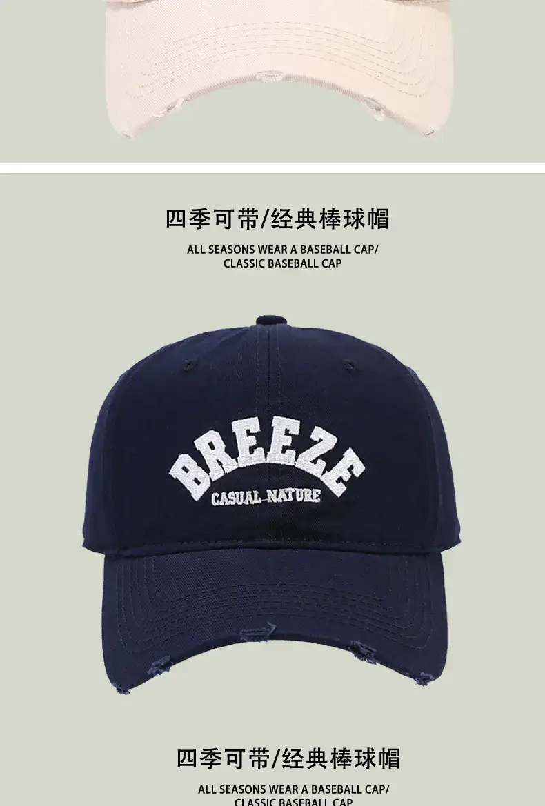 Spring & Autumn New Style Black Curved Brim Cap — feature 9