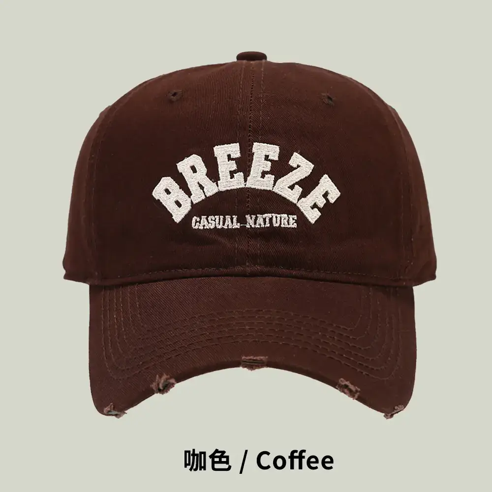 Spring & Autumn New Style Black Curved Brim Cap - Image 3