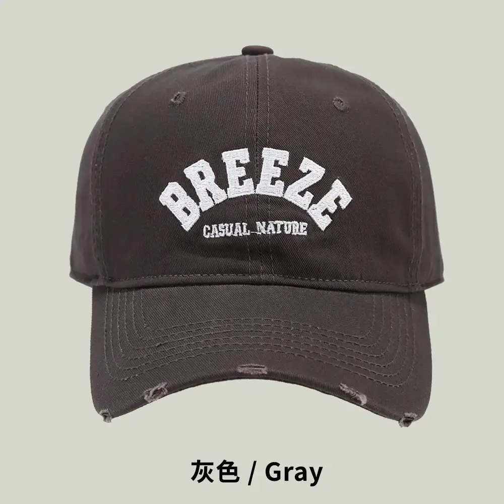 Spring & Autumn New Style Black Curved Brim Cap - Image 4