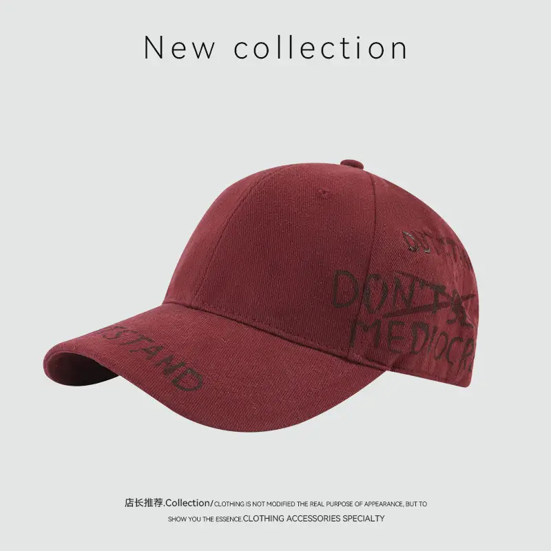 Spring Korean Style English Embroidered Baseball Cap