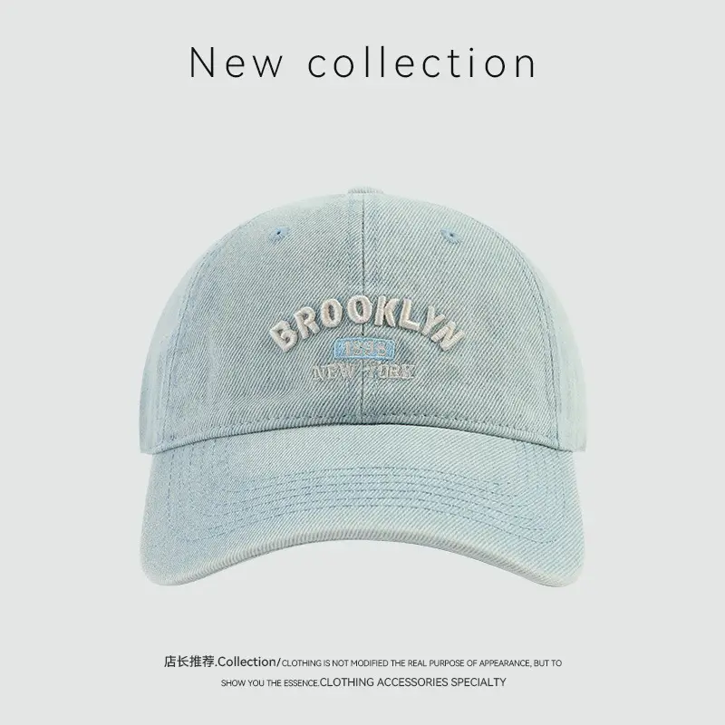 Spring Korean Style English Embroidered Baseball Cap
