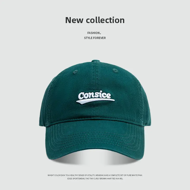 Spring Korean Style English Embroidered Baseball Cap