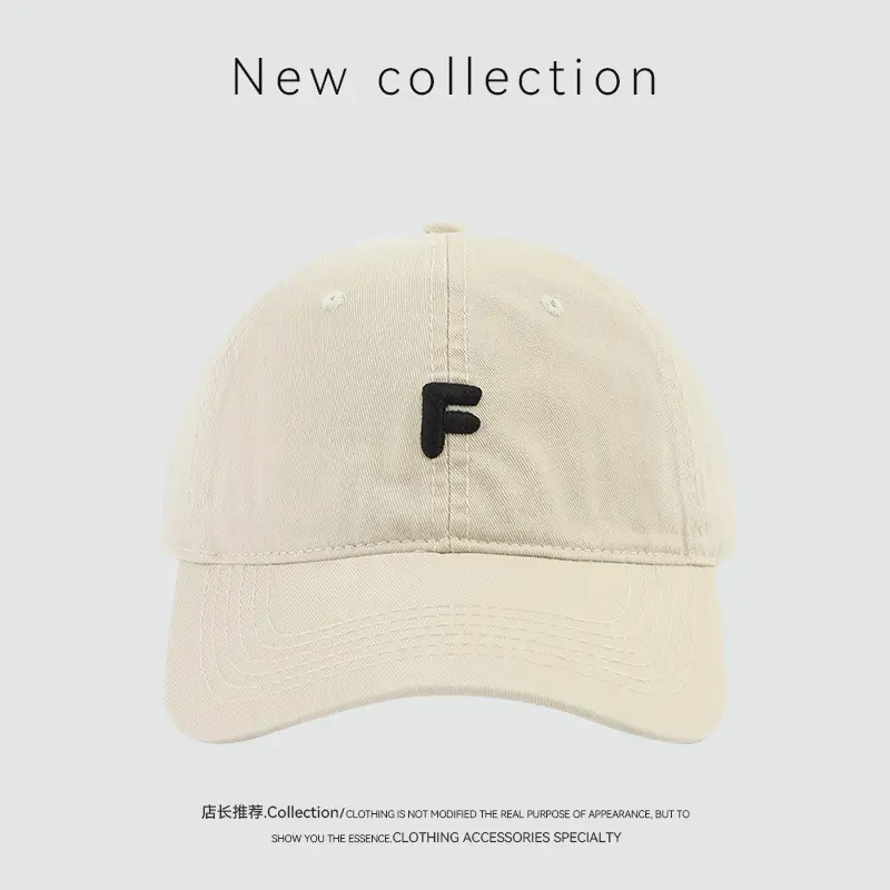 Spring Korean Style English Embroidered Baseball Cap