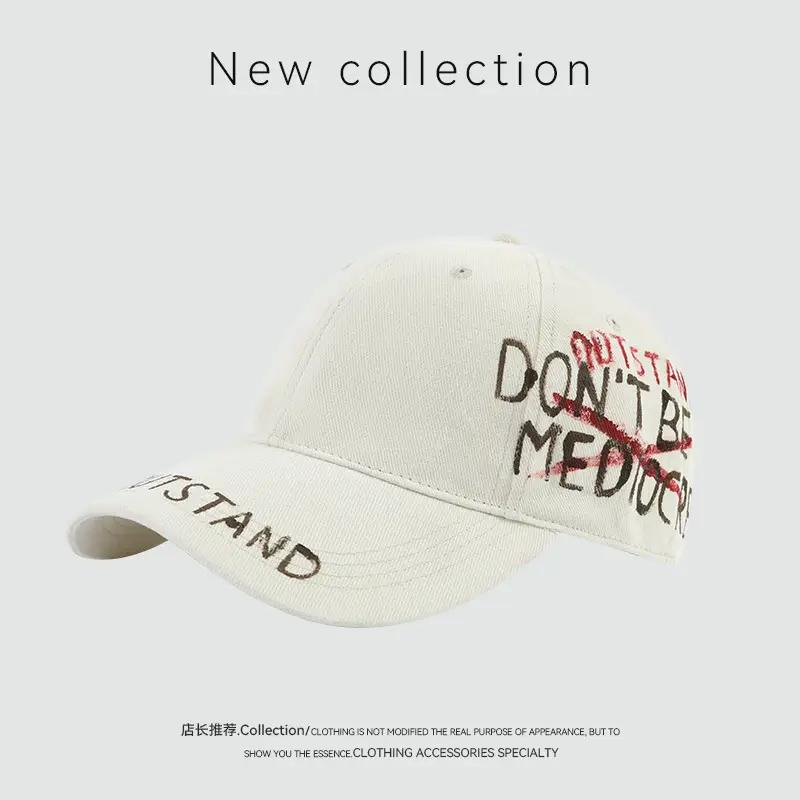 Spring Korean Style English Embroidered Baseball Cap