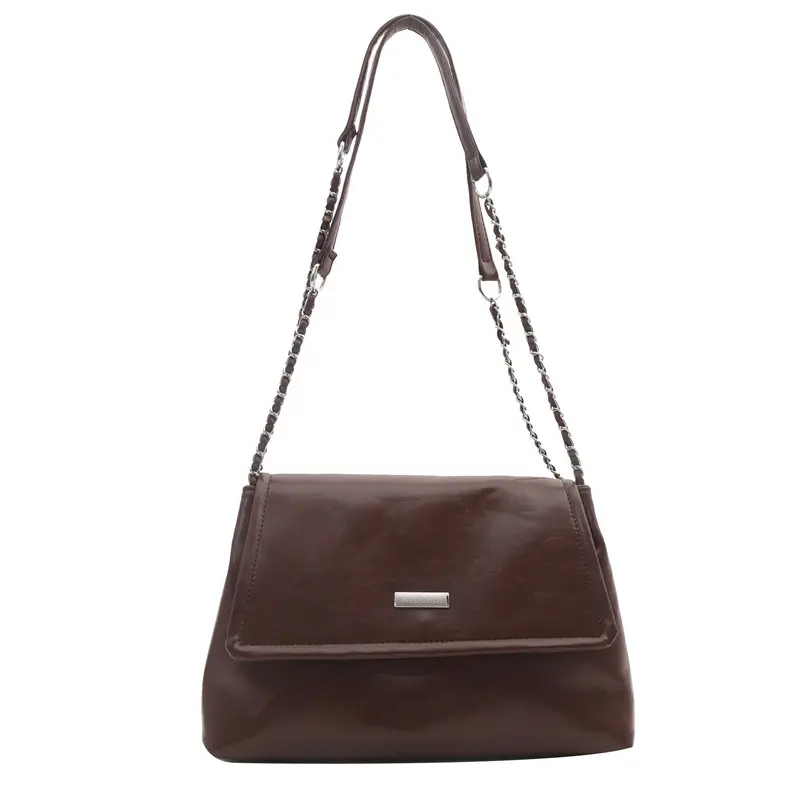 Black Korean Style Chain Shoulder Bag for Women 2024 - Image 9