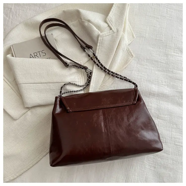 Black Korean Style Chain Shoulder Bag for Women 2024 — feature 22