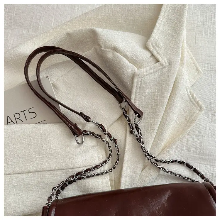 Black Korean Style Chain Shoulder Bag for Women 2024 — feature 23