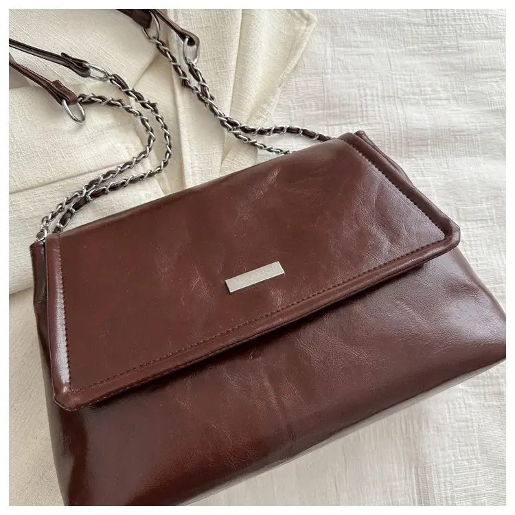 Black Korean Style Chain Shoulder Bag for Women 2024 — feature 24