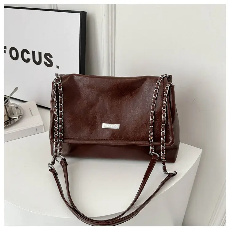 Black Korean Style Chain Shoulder Bag for Women 2024 — feature 33