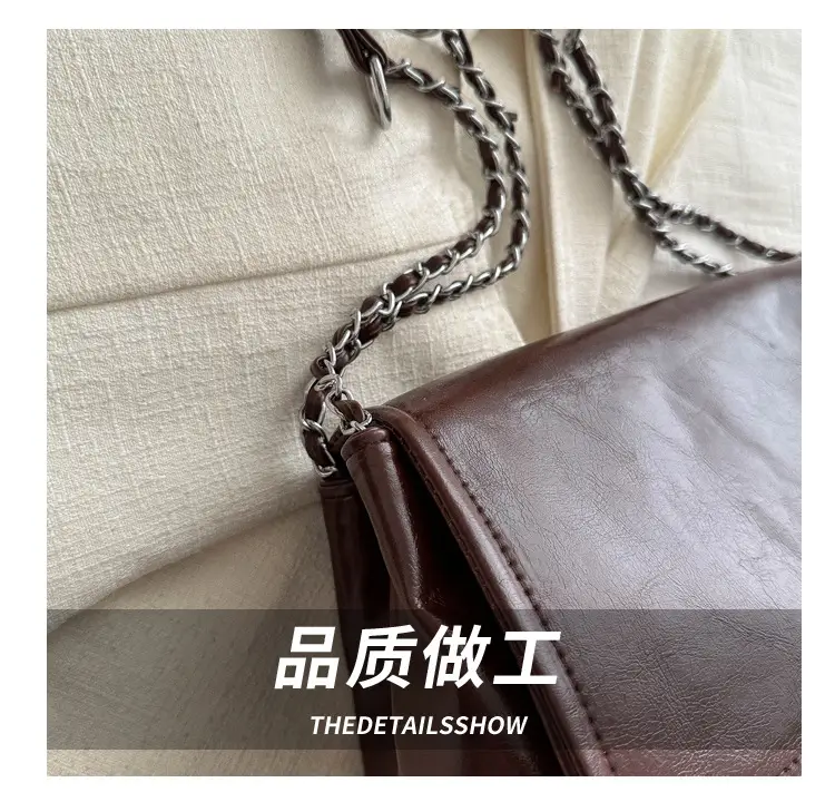 Black Korean Style Chain Shoulder Bag for Women 2024 — feature 6