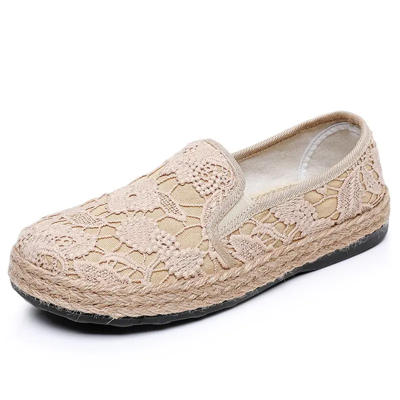 Fisherman shoes women's Mori style cotton and linen shoes comfortable flat women's shoes casual slip-on loafers old Beijing cloth shoes - Image 7