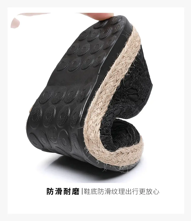 Fisherman shoes women's Mori style cotton and linen shoes comfortable flat women's shoes casual slip-on loafers old Beijing cloth shoes — feature 10