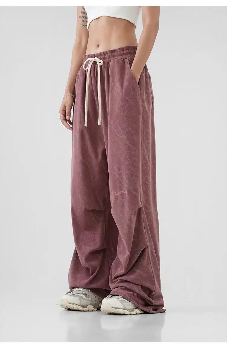 Men's Corduroy Ankle-Tied Pants Spring Autumn Heavy Functional Umbrella Pants - Image 6