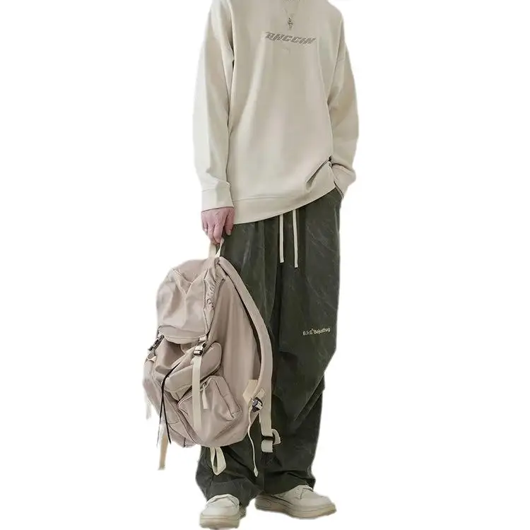 Men's Corduroy Ankle-Tied Pants Spring Autumn Heavy Functional Umbrella Pants - Image 8