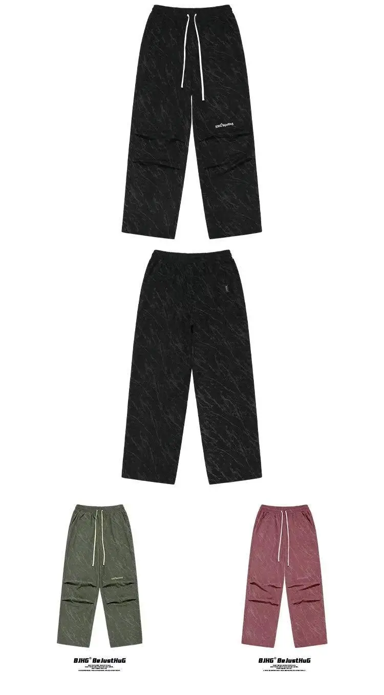 Men's Corduroy Ankle-Tied Pants Spring Autumn Heavy Functional Umbrella Pants — feature 14