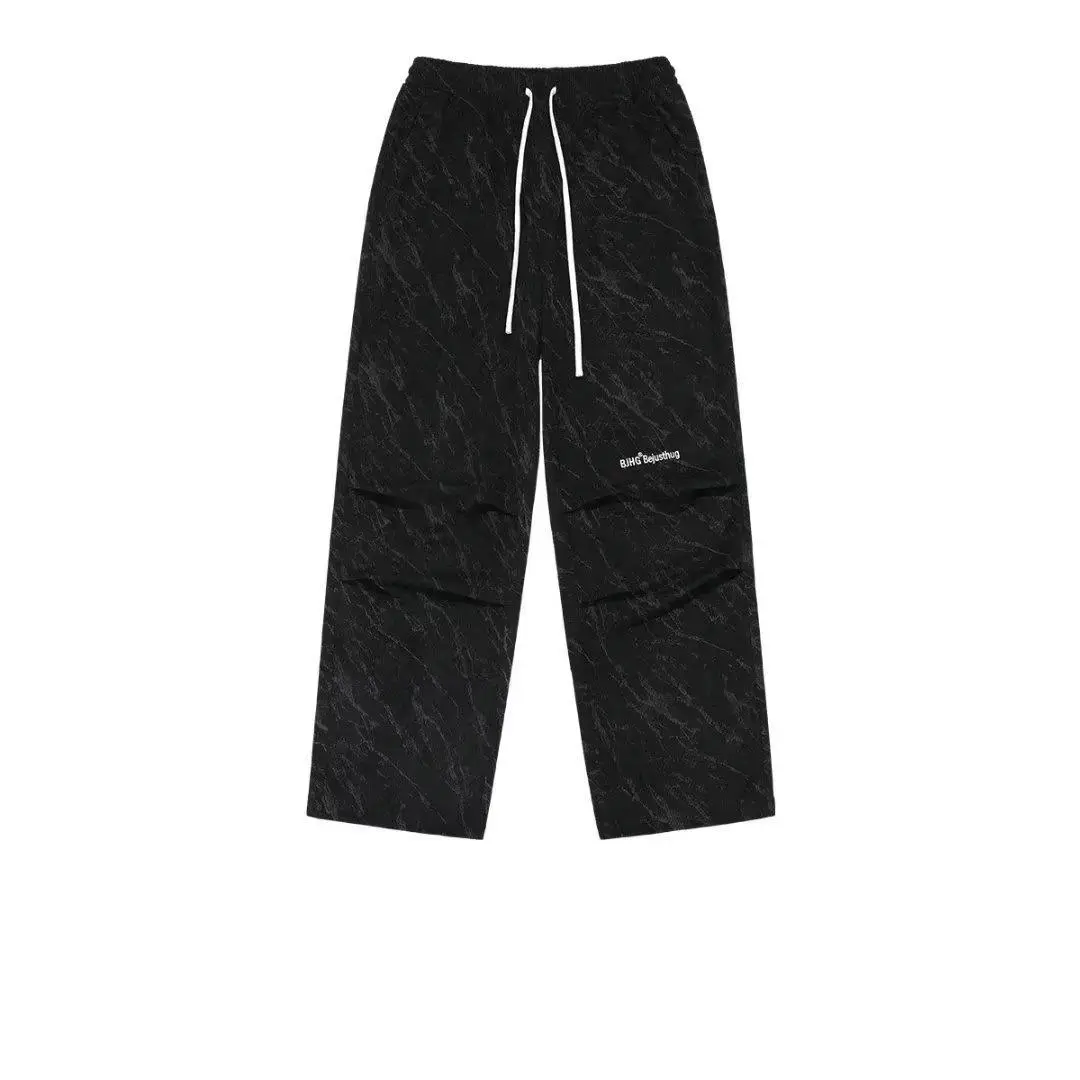 Men's Corduroy Ankle-Tied Pants Spring Autumn Heavy Functional Umbrella Pants — feature 17