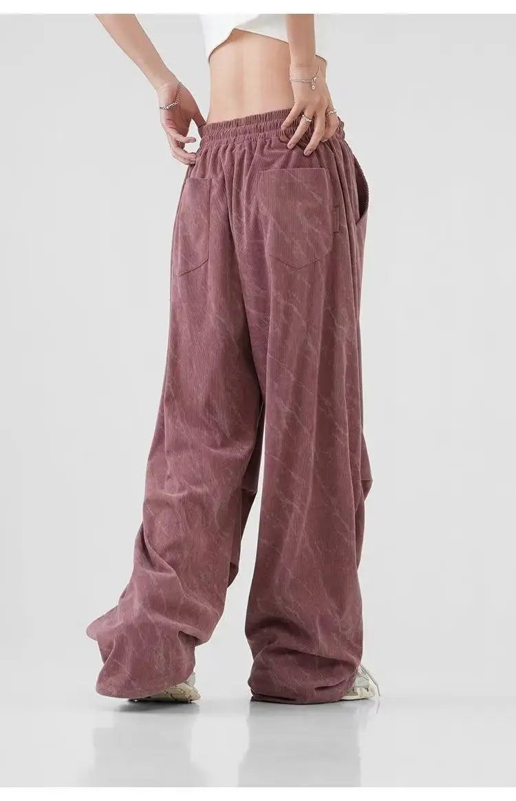 Men's Corduroy Ankle-Tied Pants Spring Autumn Heavy Functional Umbrella Pants — feature 6