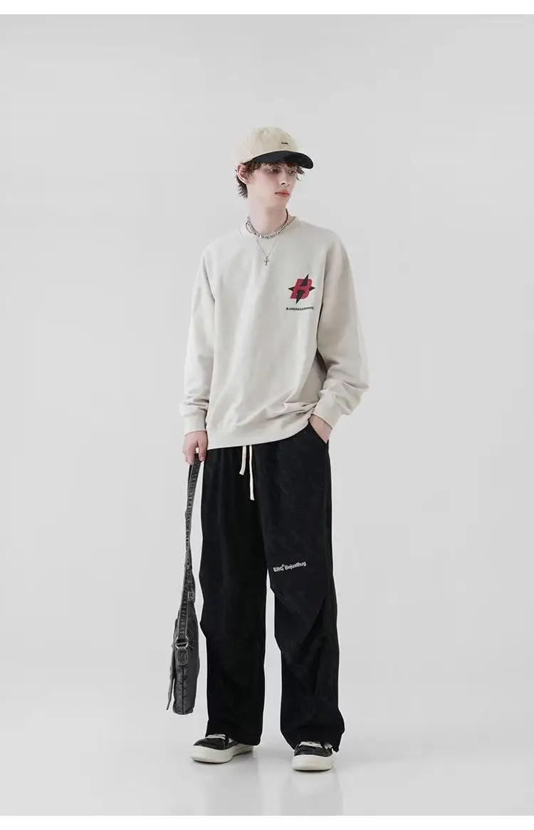 Men's Corduroy Ankle-Tied Pants Spring Autumn Heavy Functional Umbrella Pants — feature 7
