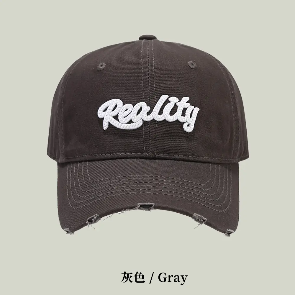 Women Embroidered Baseball Cap Beige Adjustable Strap - Image 4