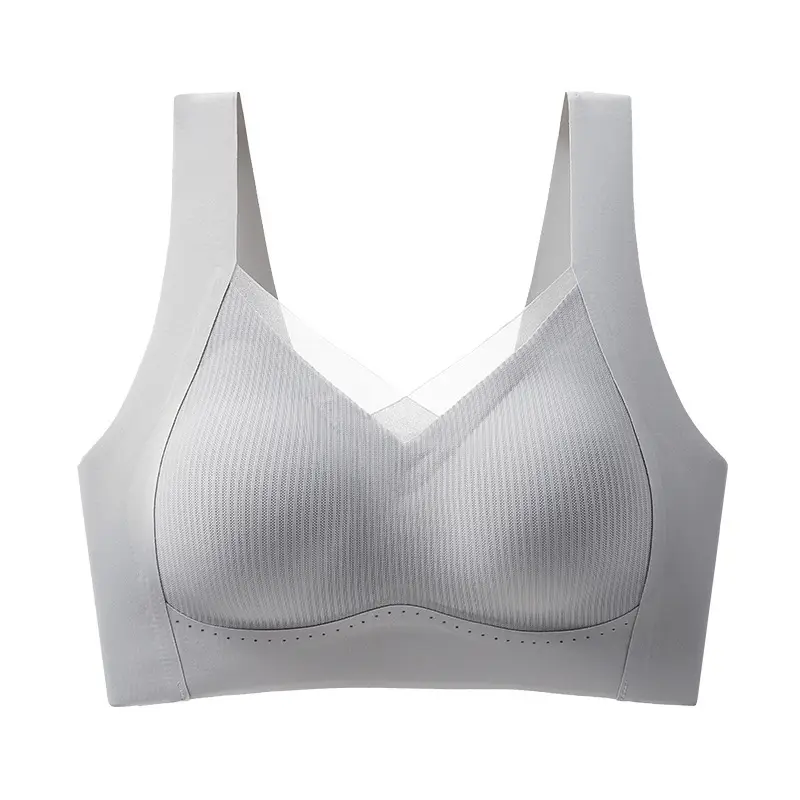 Women's underwear push-up pull-up support anti-sagging breast collection seamless wireless sports vest-style beauty back bra
