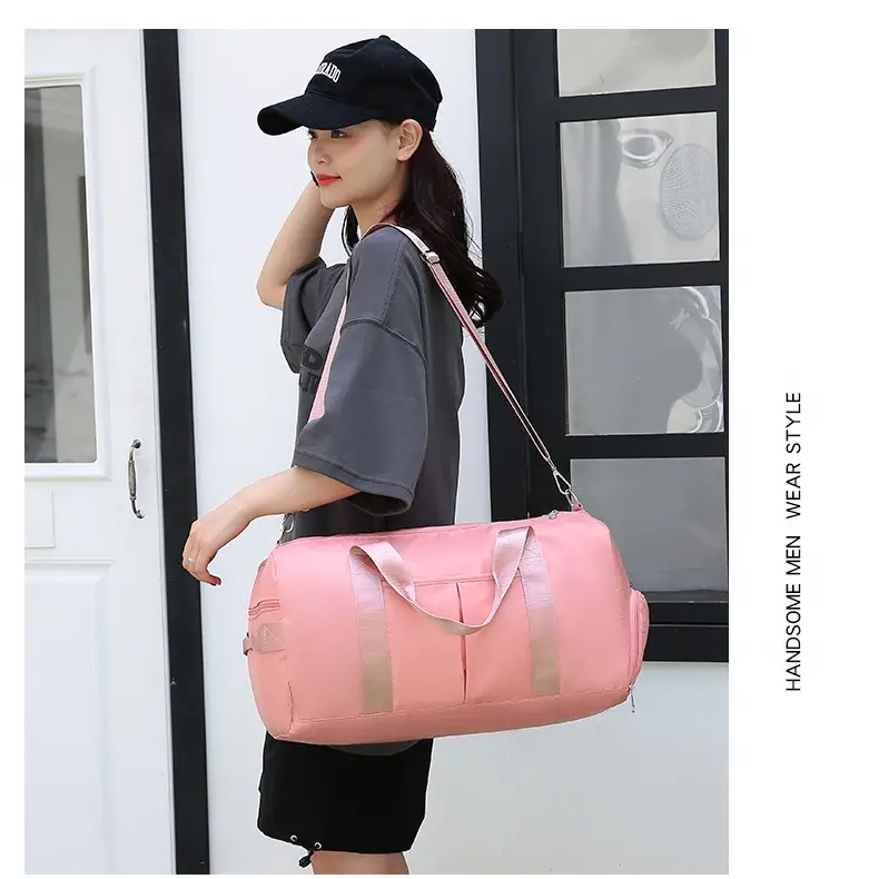 Women's Purple Dry Wet Yoga Bag with Water Repellent Design