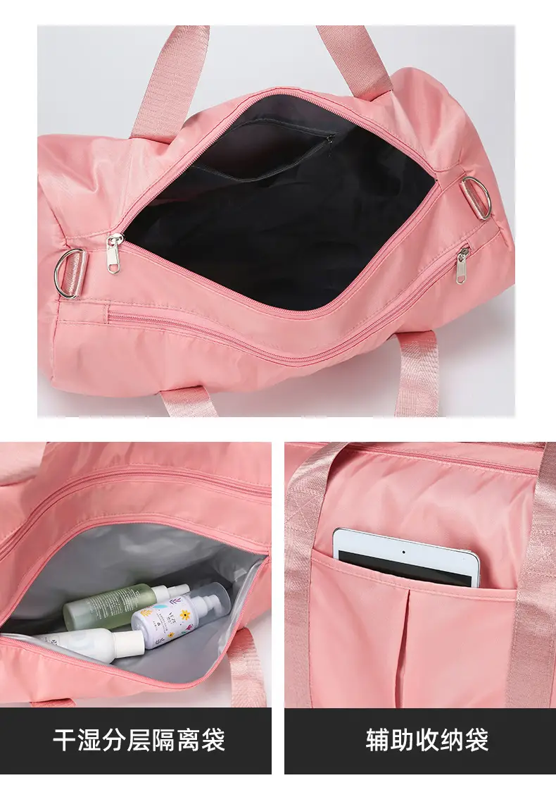 Women's Purple Dry Wet Yoga Bag with Water Repellent Design — feature 11