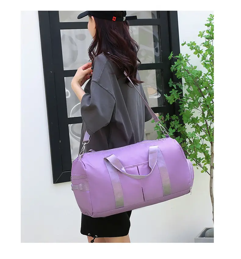 Women's Purple Dry Wet Yoga Bag with Water Repellent Design — feature 17
