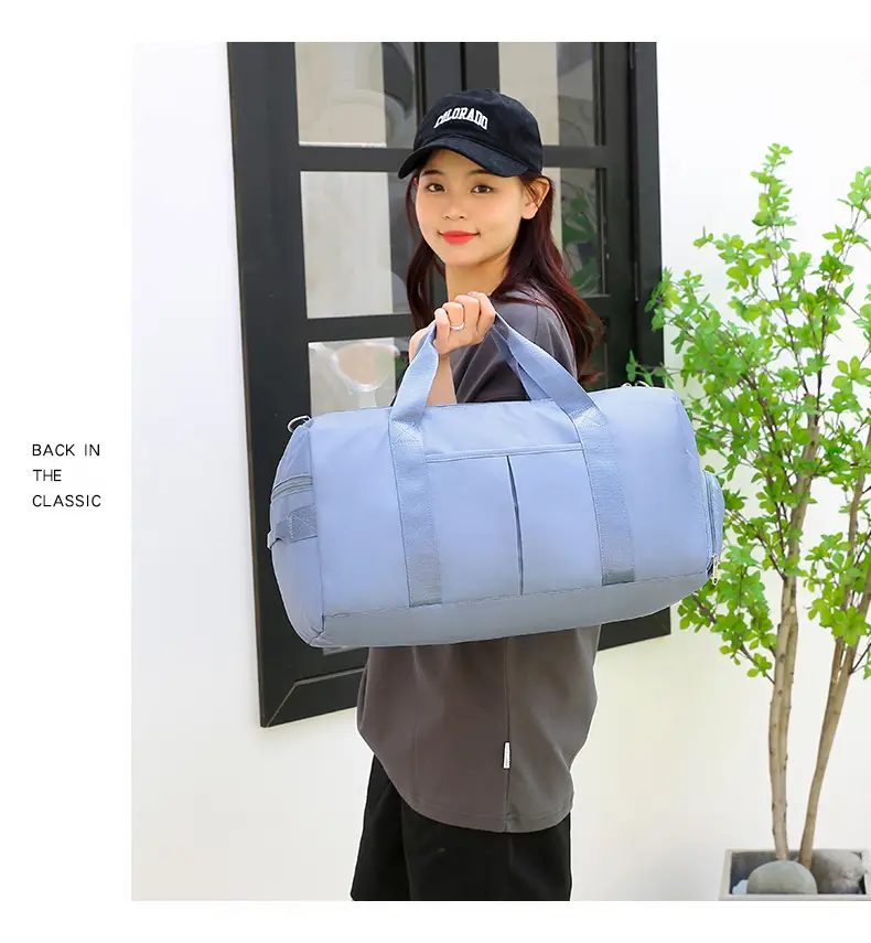 Women's Purple Dry Wet Yoga Bag with Water Repellent Design — feature 20