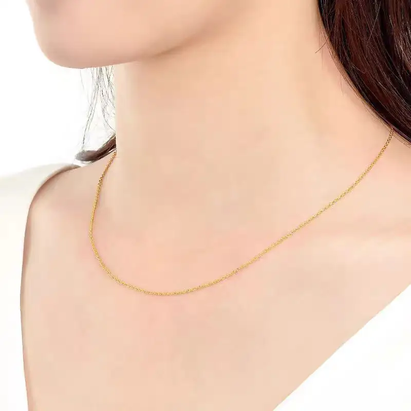 Gold-Colored Clavicle Necklace for Women - Image 5