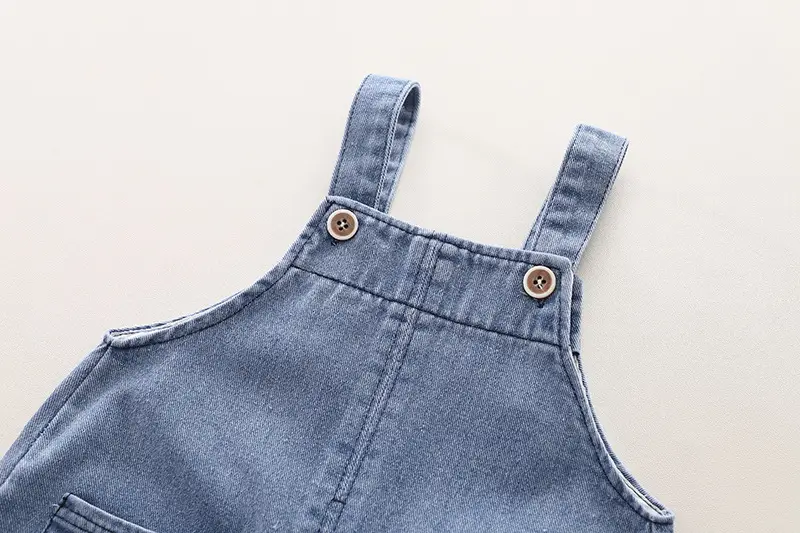 Baby Cartoon T-Shirt & Strap Suit Blue Denim Bear Cute — feature 11
