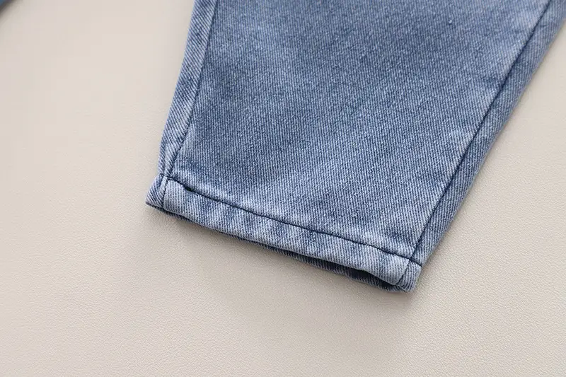 Baby Cartoon T-Shirt & Strap Suit Blue Denim Bear Cute — feature 13