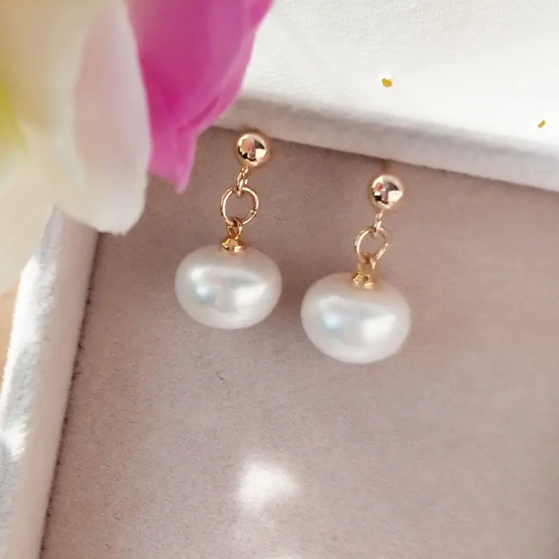 Natural Freshwater Pearl Earrings for Women - Image 4