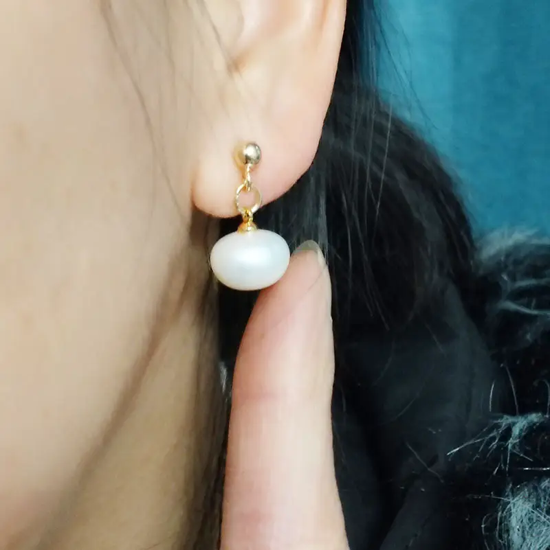 Natural Freshwater Pearl Earrings for Women - Image 5