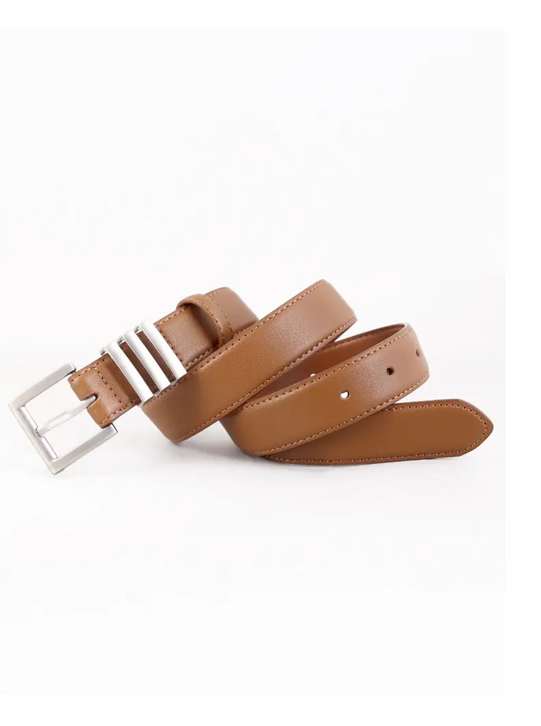 Women's Genuine Leather Belt with Pin Buckle, 3 Colors — feature 29