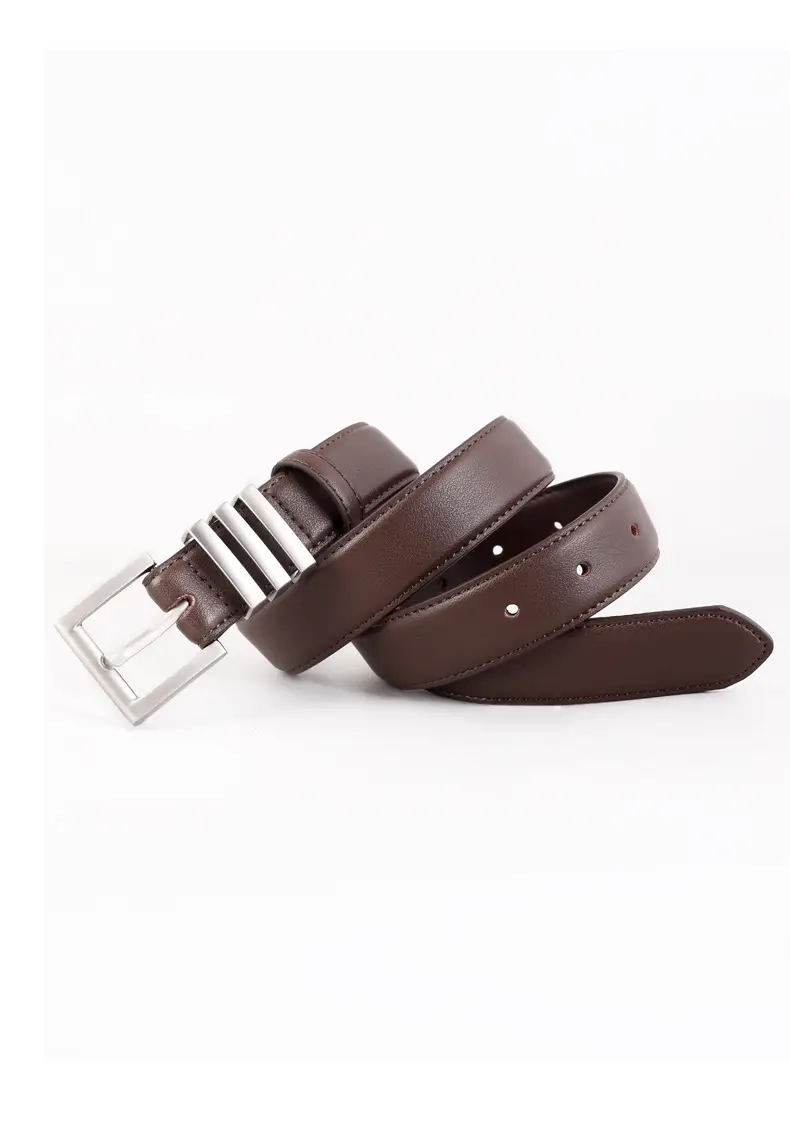 Women's Genuine Leather Belt with Pin Buckle, 3 Colors — feature 30