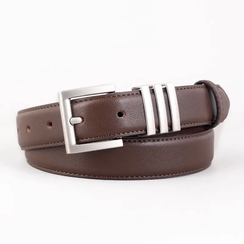 Women's Genuine Leather Belt with Pin Buckle, 3 Colors - Image 3