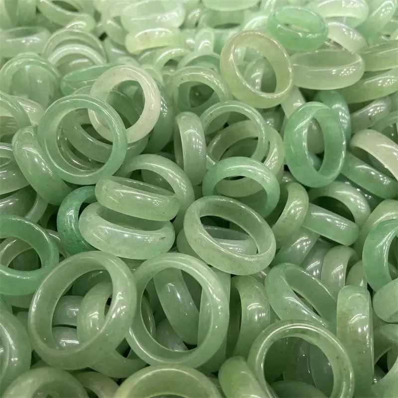 Transparent Green Yuan Ji Style Adjustable Rings - Image 3