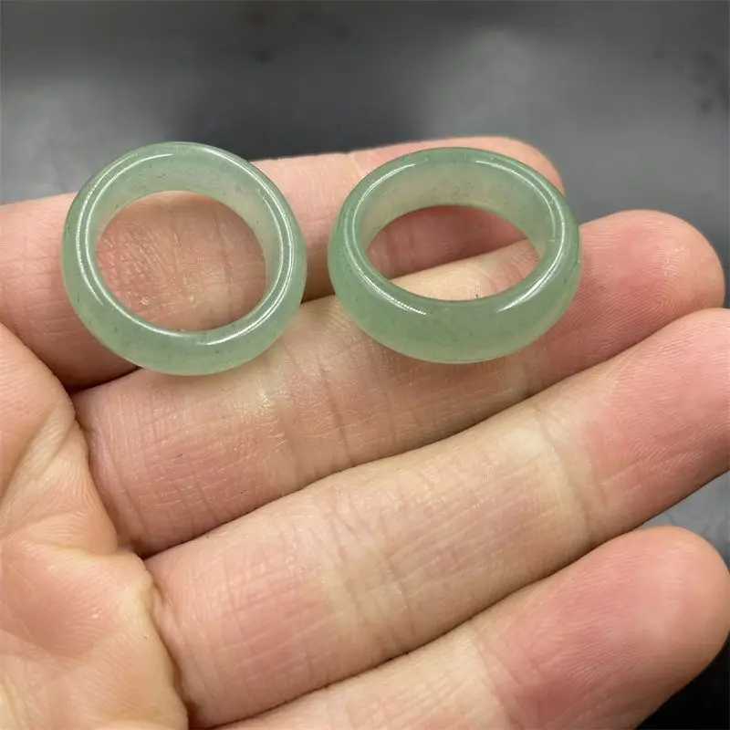 Transparent Green Yuan Ji Style Adjustable Rings - Image 4