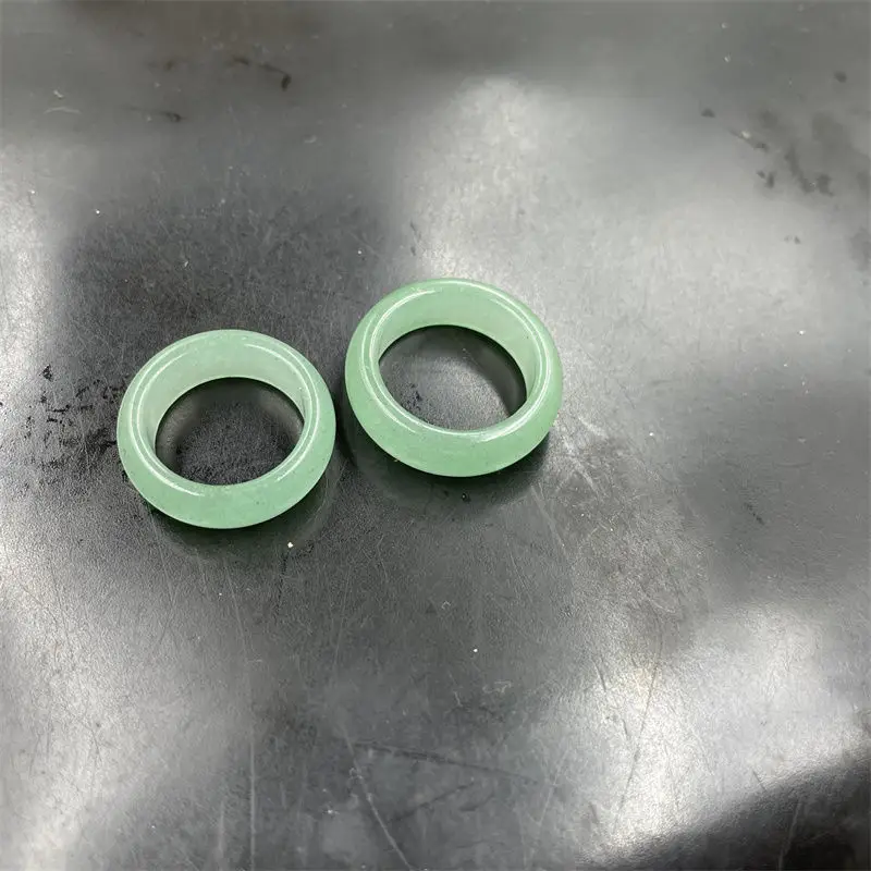 Transparent Green Yuan Ji Style Adjustable Rings — feature 7