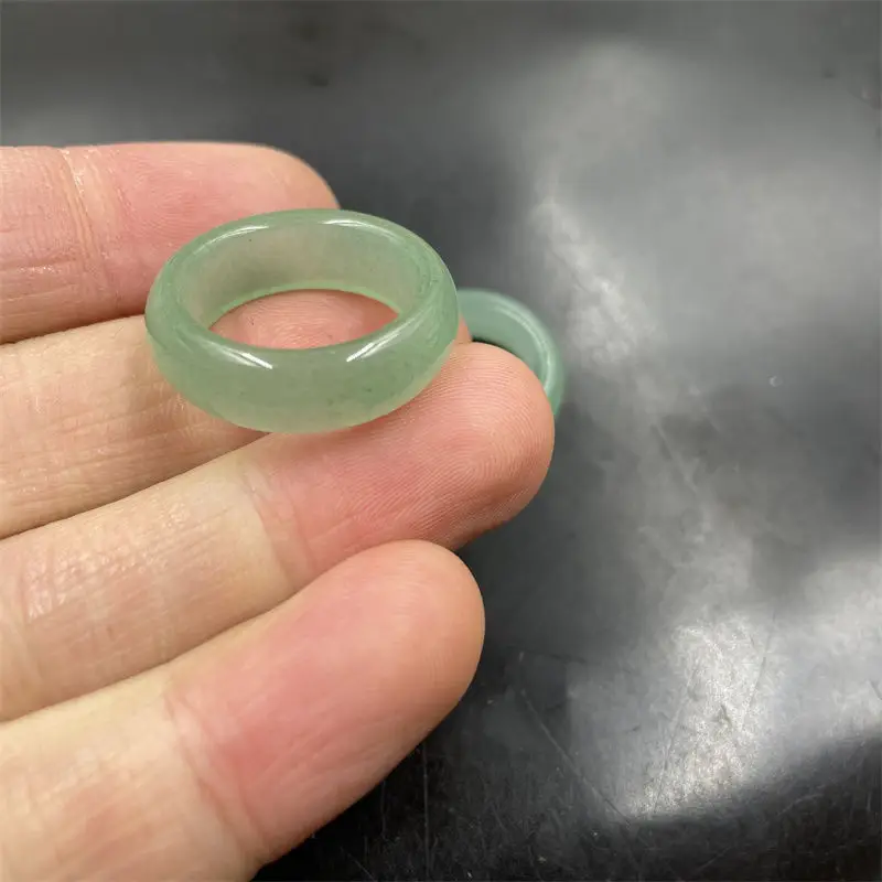 Transparent Green Yuan Ji Style Adjustable Rings — feature 8