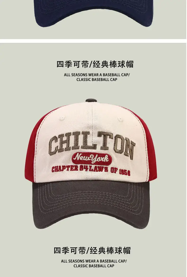 Korean Style Baseball Cap Men with Curved Brim & Embroidered Design — feature 10