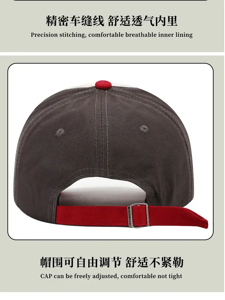 Korean Style Baseball Cap Men with Curved Brim & Embroidered Design — feature 13