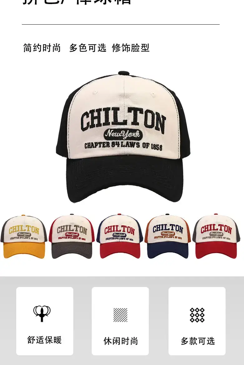 Korean Style Baseball Cap Men with Curved Brim & Embroidered Design — feature 2