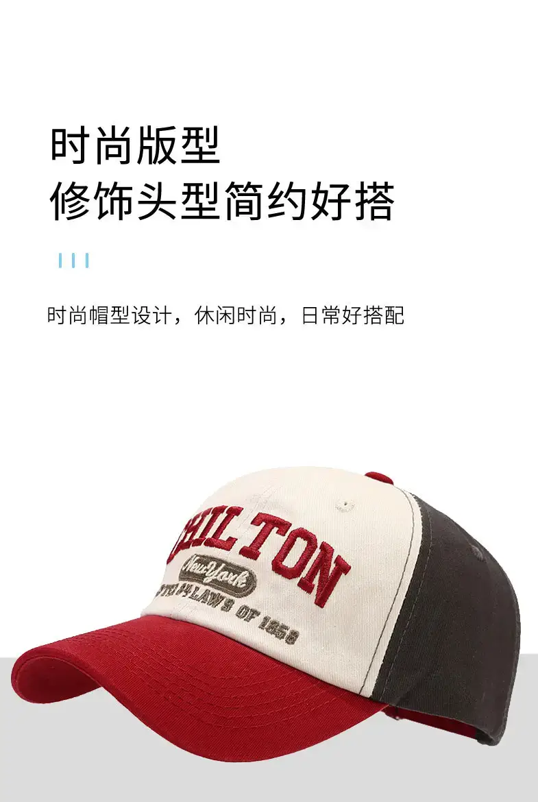 Korean Style Baseball Cap Men with Curved Brim & Embroidered Design — feature 4