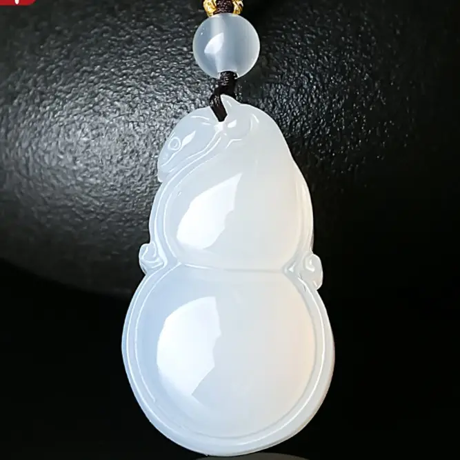 Purple Gourd Jade Pendant for Men Women