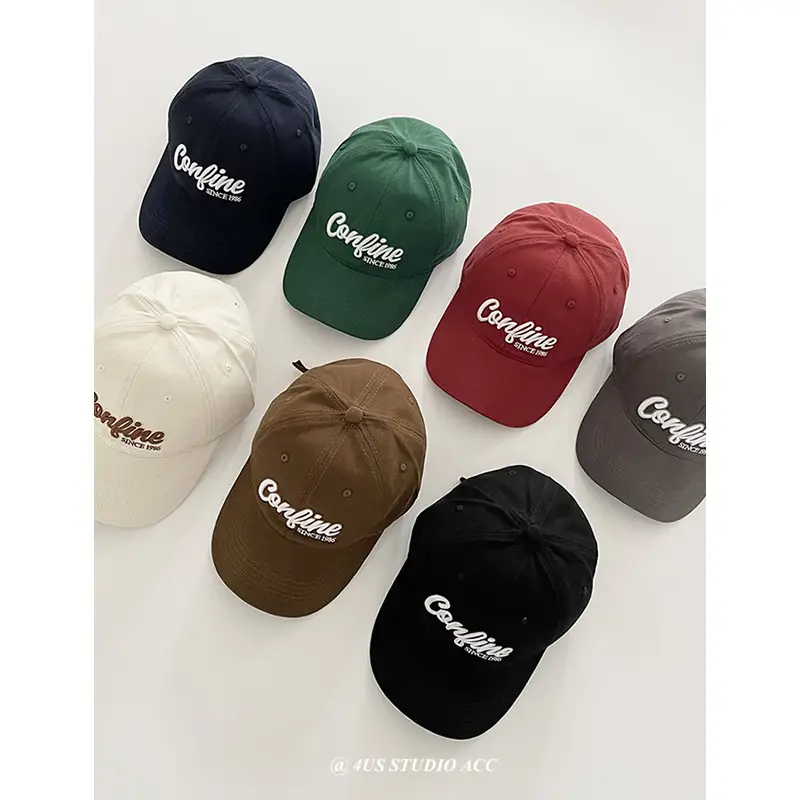 Korean Style Embroidered Baseball Cap for Women - Image 9